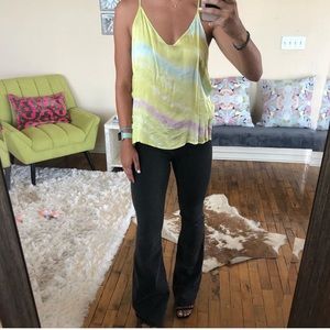 Free People high waisted black flare jeans